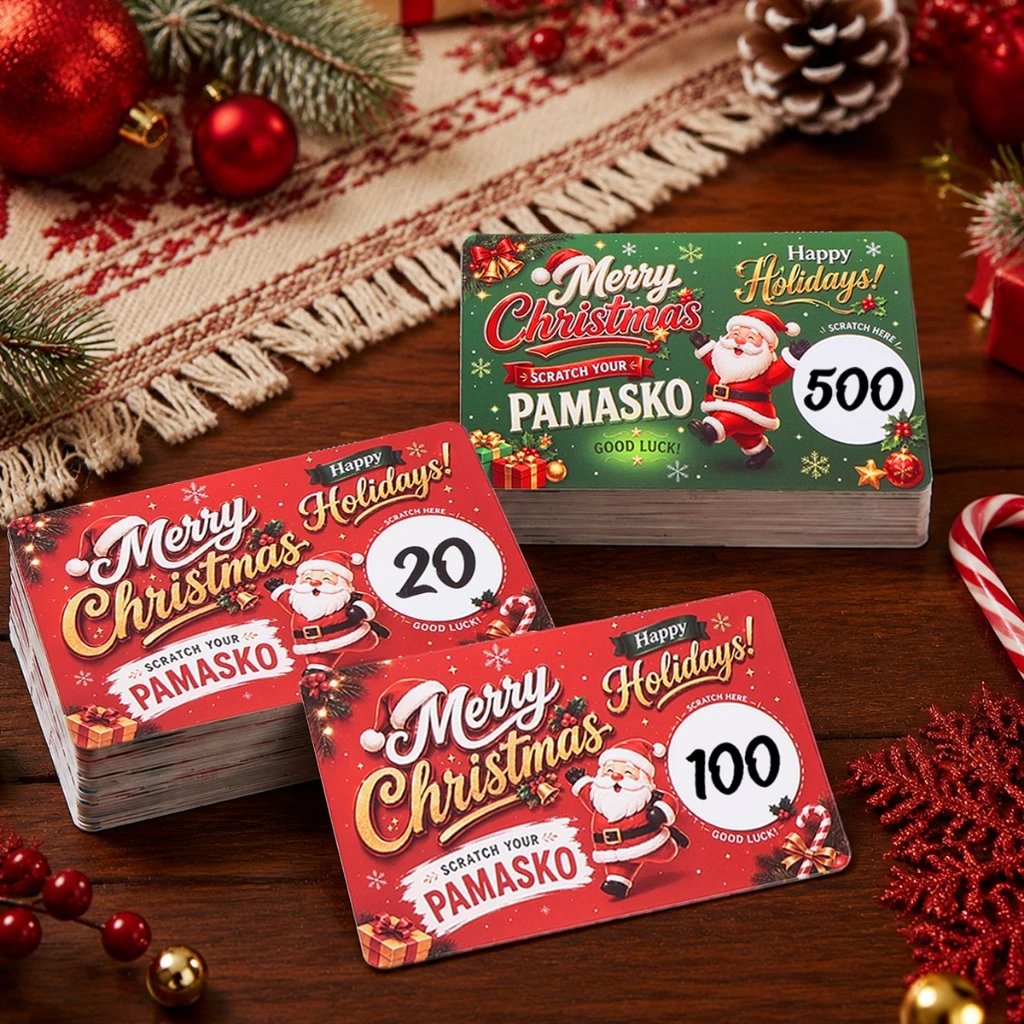 🎅 Christmas Scratch-Off Surprise Cards | Holiday Party Game