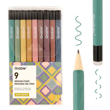 🌈 Grabie 36 Colors Erasable Gel Pens – 0.6mm Smooth Writing Rainbow Ink Pens with Heat-Stable Formula for Journaling, Notes & Creative Coloring