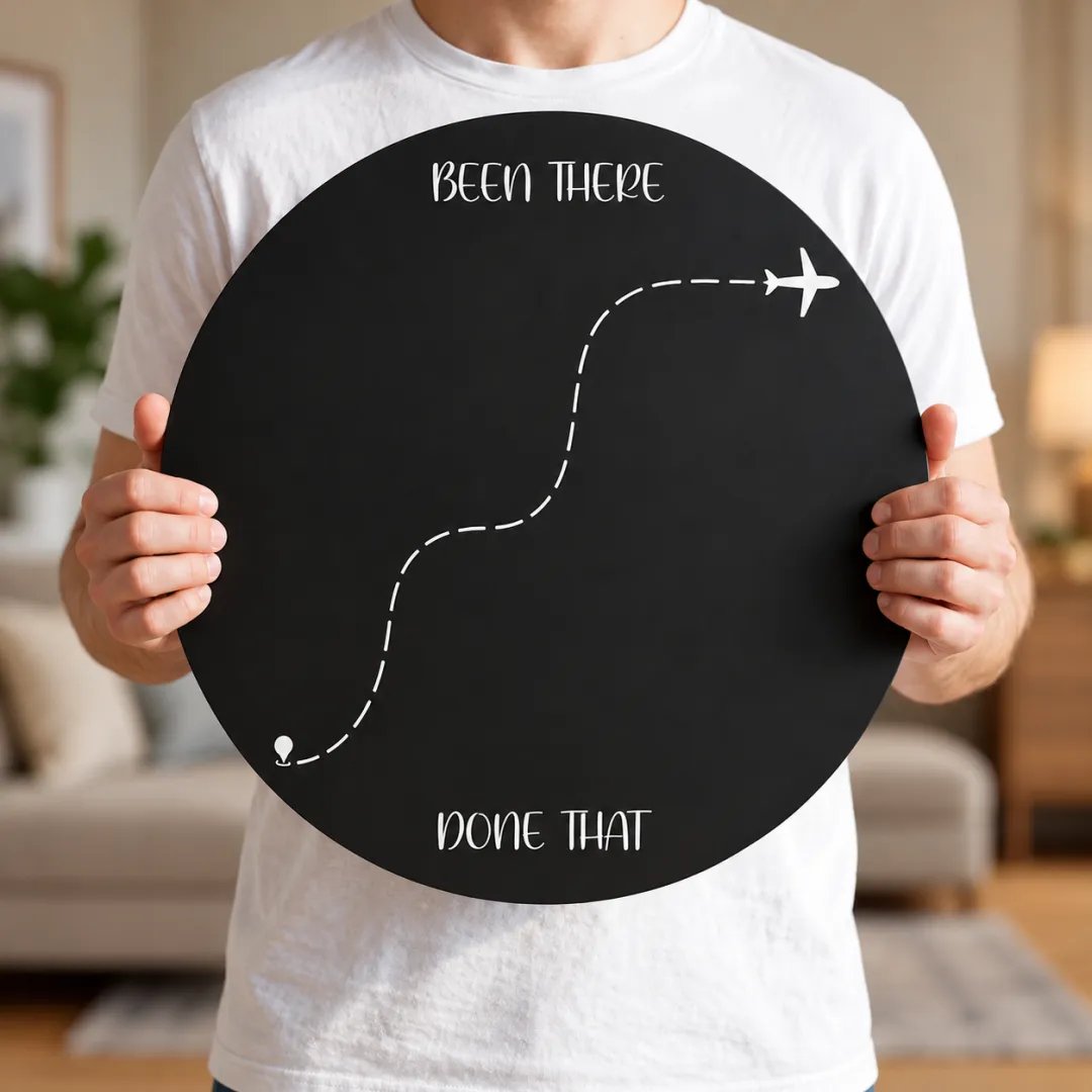 🌎 Travel Magnet Board | “Been There, Done That” Memory Display