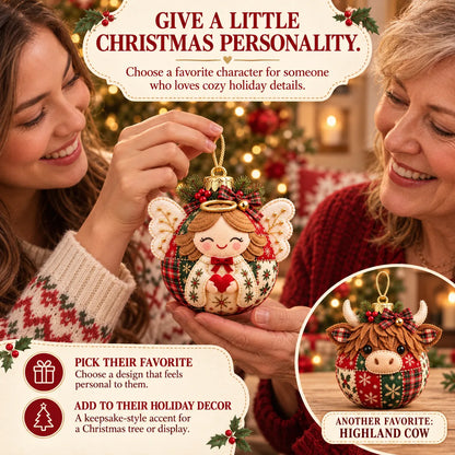 🎄Beginner-Friendly Cozy Patchwork Christmas Ornament Collection | 8 Festive Character Designs for Trees, Wreaths & Holiday Gifts ✨
