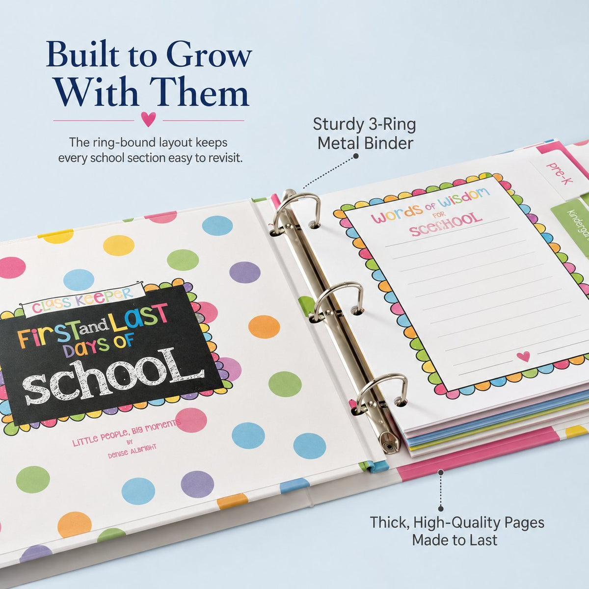 🔥LAST DAY 50% OFF - First & Last Day School Memory Keepsake Binder