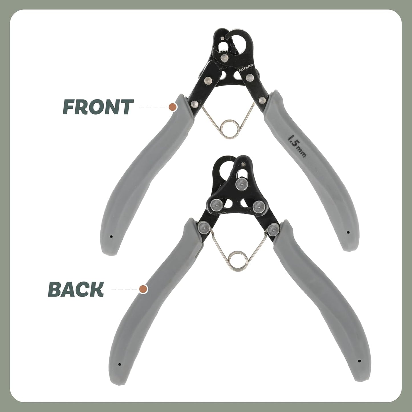 ✨ 3 Pack One Step Wire Looper Pliers | 1.5/2.25/3mm Jewelry Making Loop Forming Tools