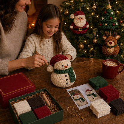 🔥49% Off Last Day 🔥 3D Fabric Poke Christmas Ornament Kit