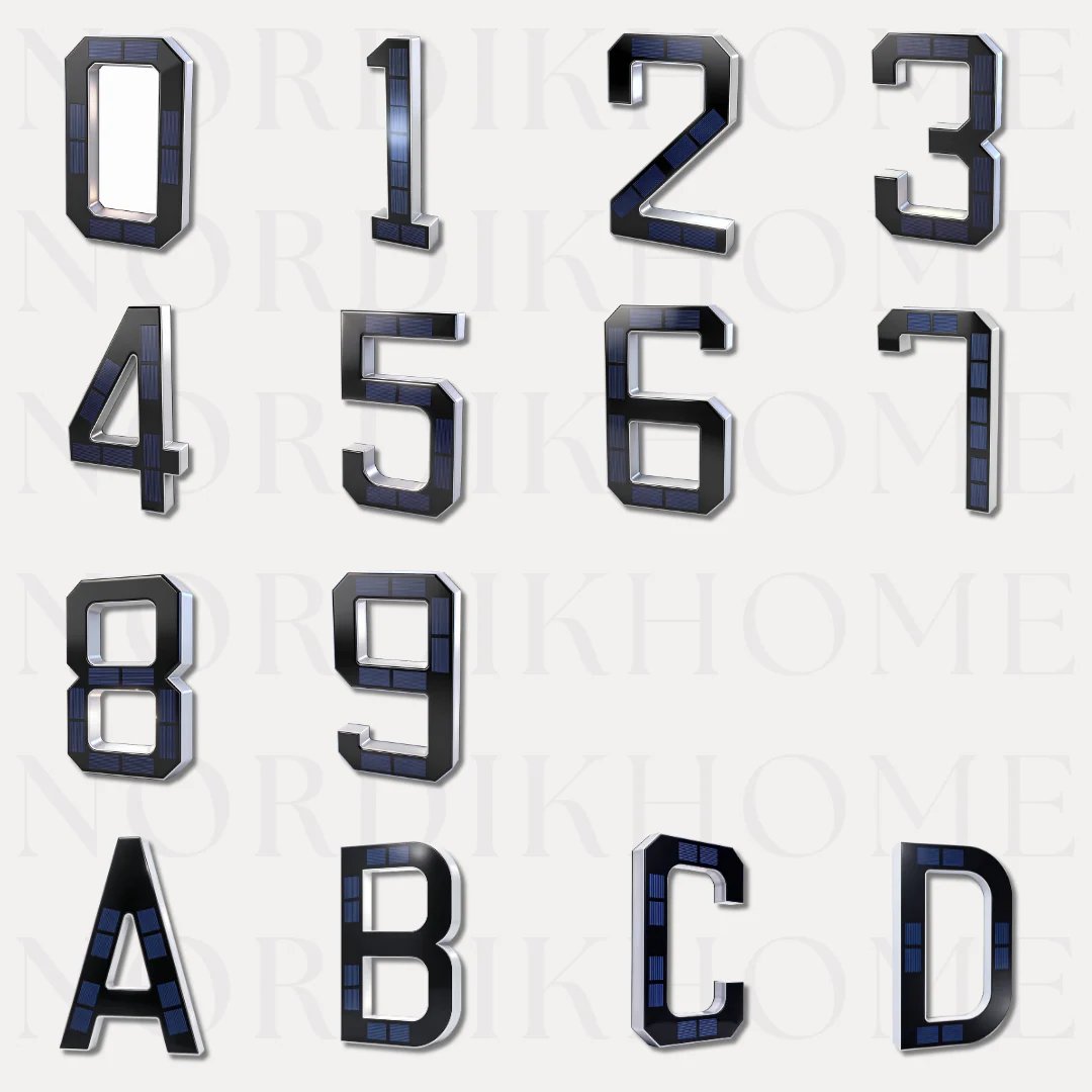 NordikHomeTM Solar House Number Lights