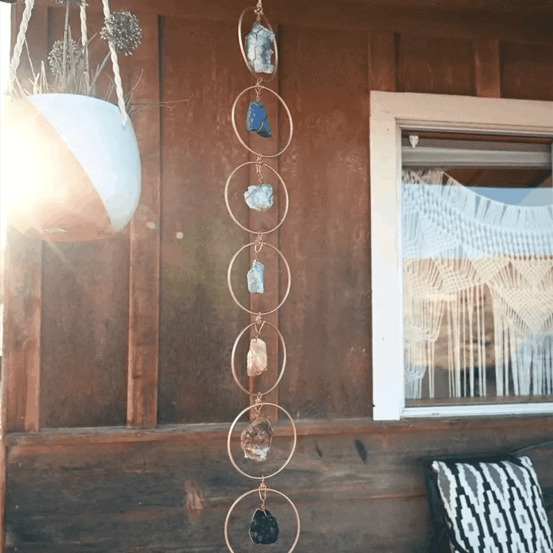🔥Raw Crystal 7 Chakra Gemstone Wall Decor