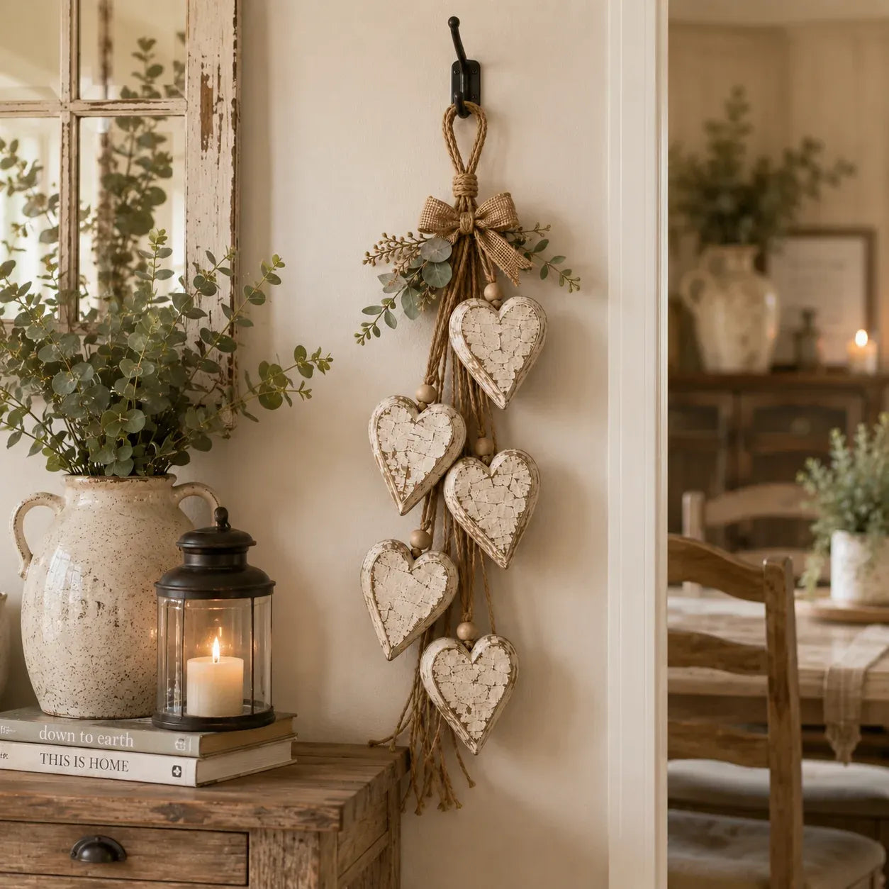 ⭐🍂🤎Hanging Heart Wall Decor