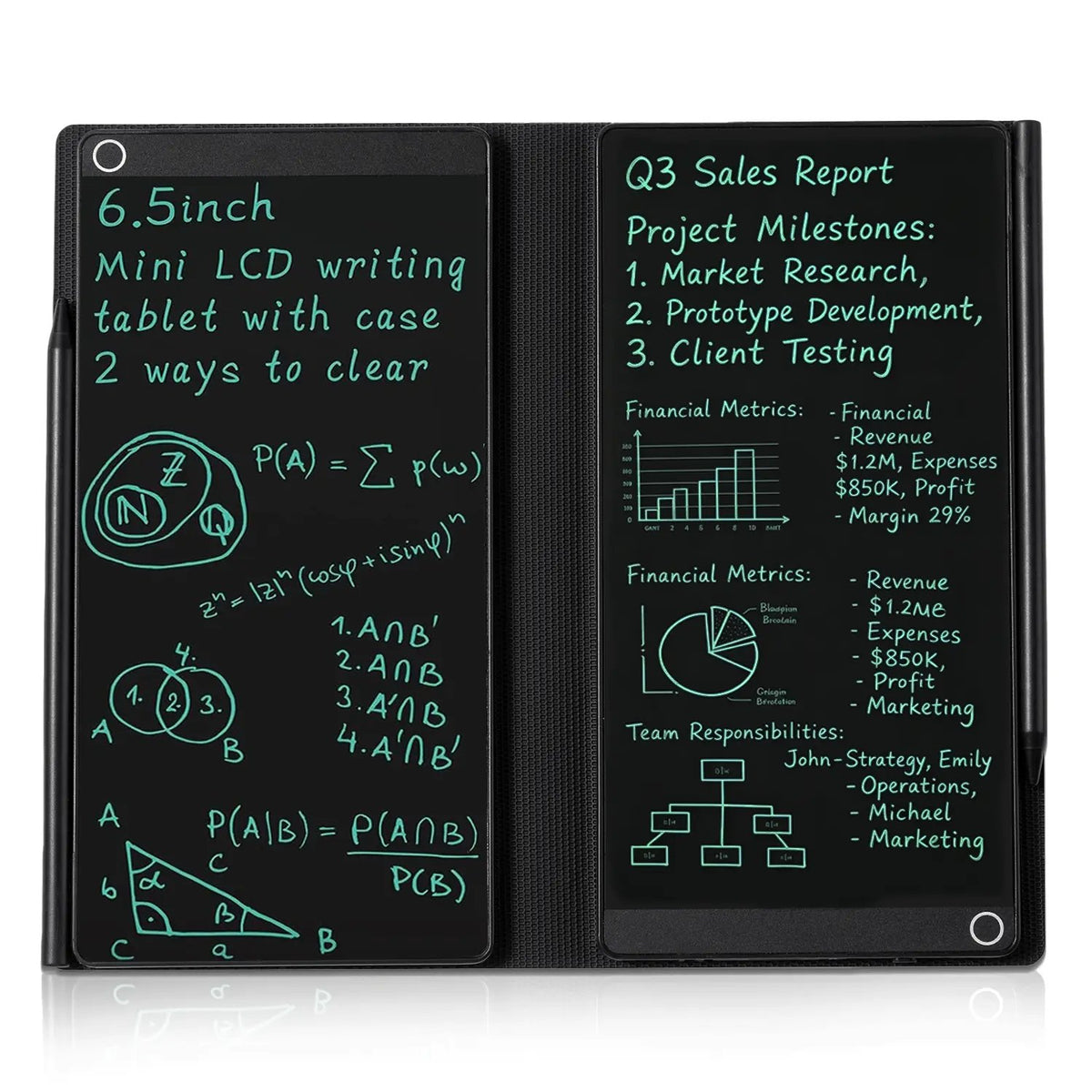 📝6.5-Inch Portable Reusable Mini Digital Notebook✨