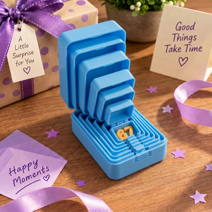🎁 6-Layer Nesting Prank Gift Box | Pick Your Surprise: Middle Finger, Spider or Number 67