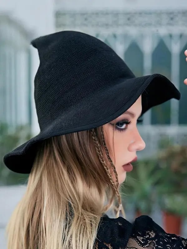 🧙 Knitted Wizard Hat  - ✨ Cozy Halloween Fantasy Costume Accessory(📦Buy 2 Free Shipping)