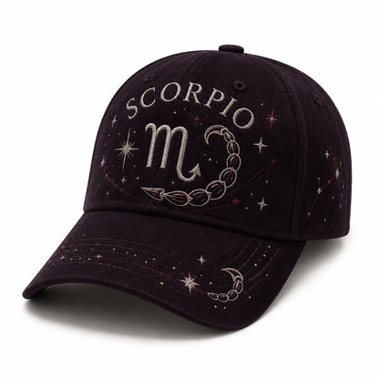 ♈♉12 Zodiac Signs Embroidered Cap Collection – Celestial Hats Made for Every Personality 🧢100% Cotton - Buy 2 Free Shipping🔥