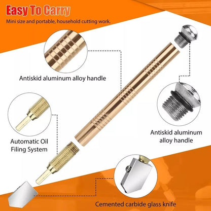 ⭐Premium Carbide Glass Cutter | Clean & Precise Glass Cutting Tool