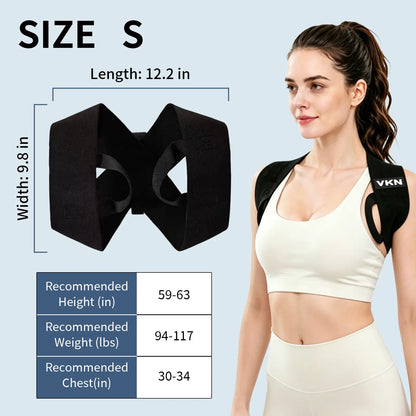 Adjustable Posture Corrector – Comfortable Back Support Brace for Men & Women (XS–XXL)