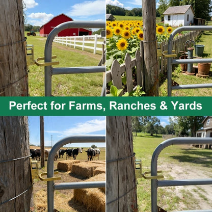 🔥🎁49% OFF🔥Instant Locking Gate Latch – Prevents Cattle, Sheep & Horses From Escaping