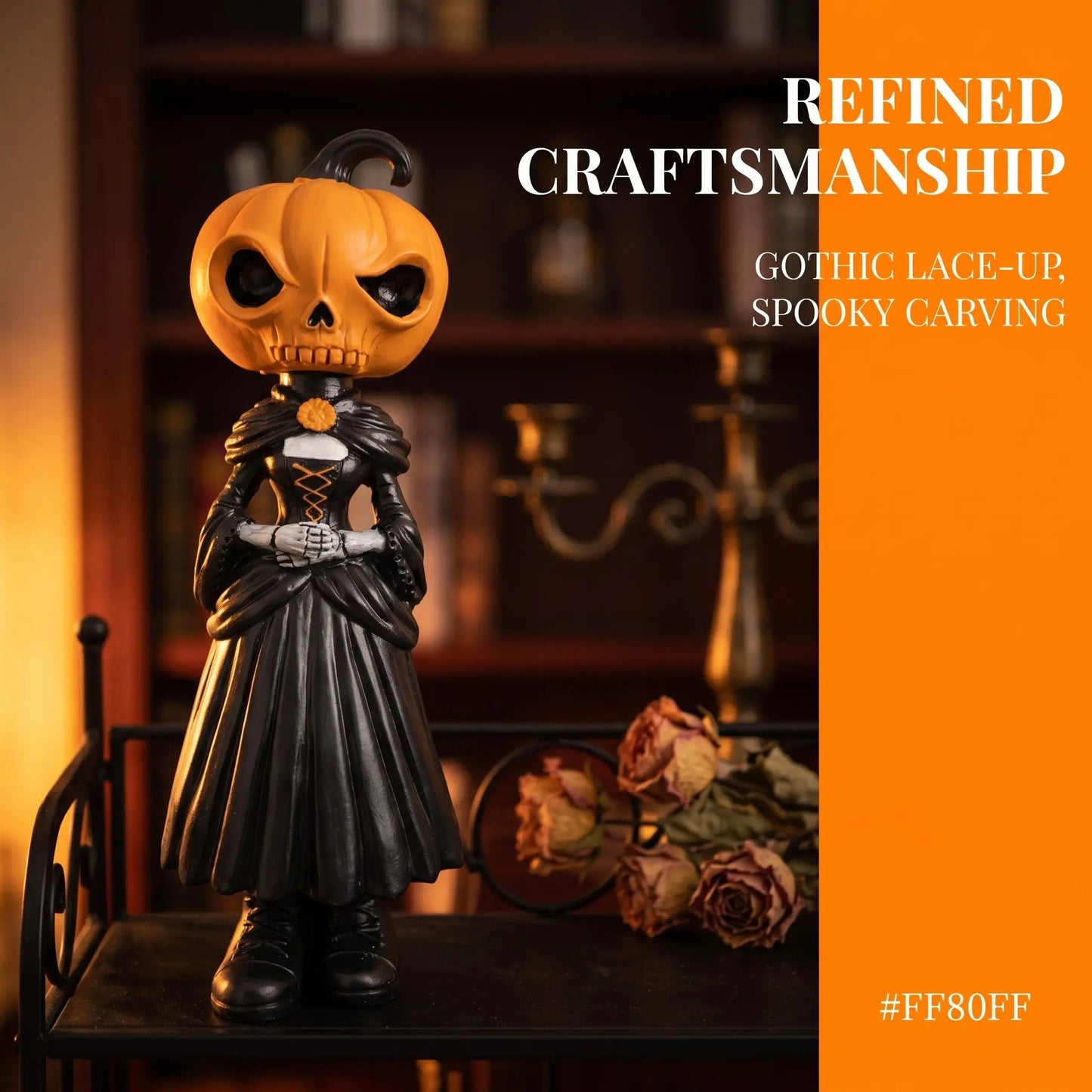 🎁🎉Only $32.99 This Week🌟👻Halloween Pumpkin Man Figurine/Decoration🎃