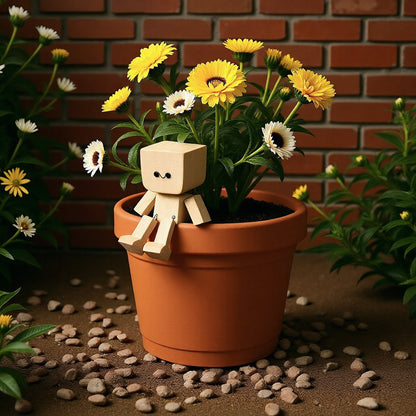 🎁Last Day 50% OFF😊Change The Mood With A Simple Swap - Handmade Swaying Wooden Figure With 12 Magnetic Expressions🎁