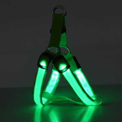 Fiber Optic LED Dog Harness