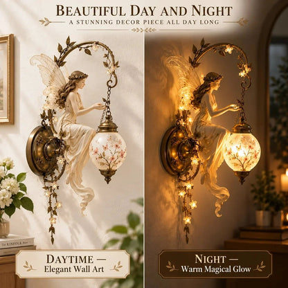 Enchanted Fairy Blossom Lantern Wall Light – Floral Fantasy Décor
