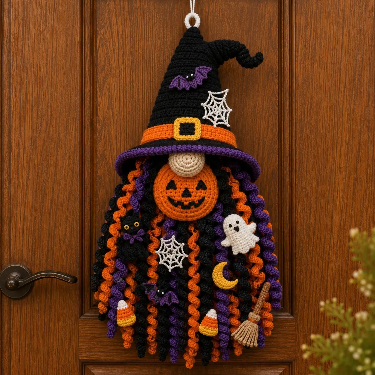 ⏳ Last Day 49% OFF – 🧶 DIY Dimensional Seasonal Crochet Door Hanger Kit Collection | Coordinated Yarn, Filling, Accessories & Step-by-Step Instructions Included 💕