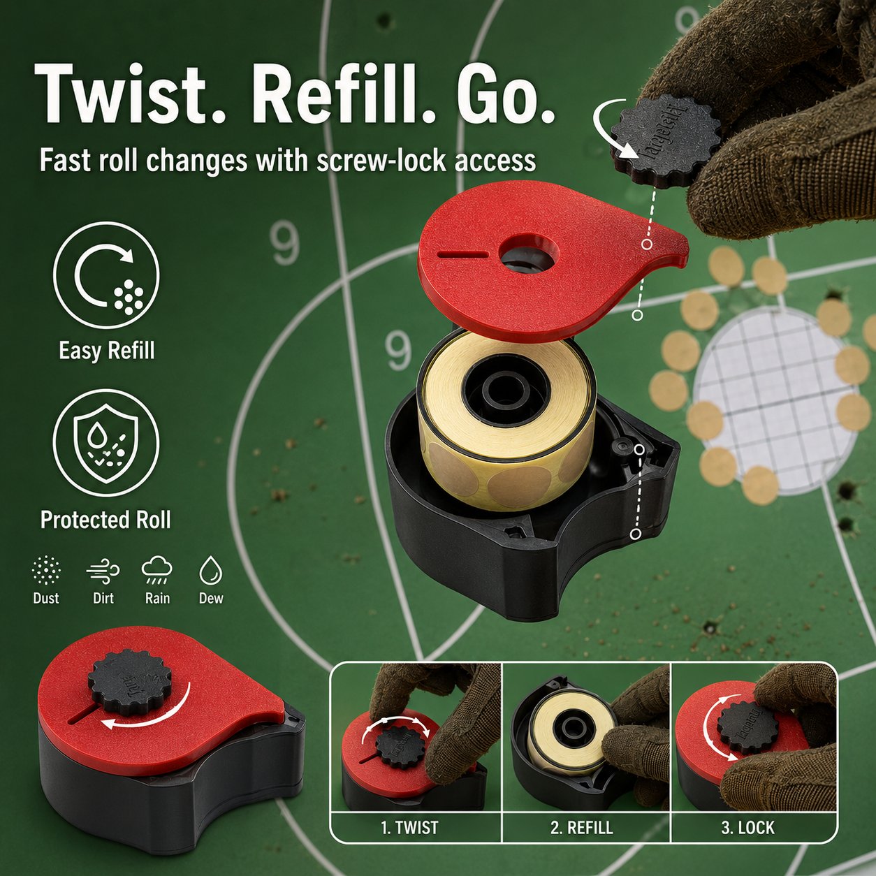 🎉Shooting Target Sticker Dispenser 🎯