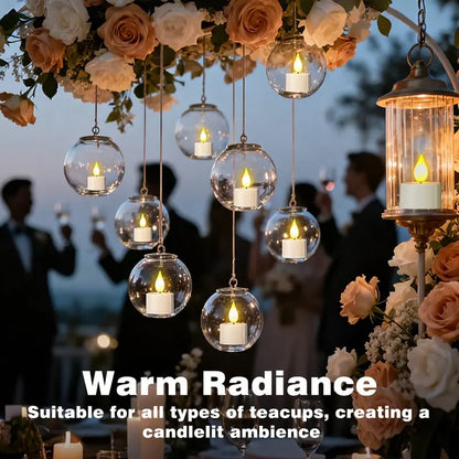 Rechargeable Flameless Tealight Candles with Remote Control