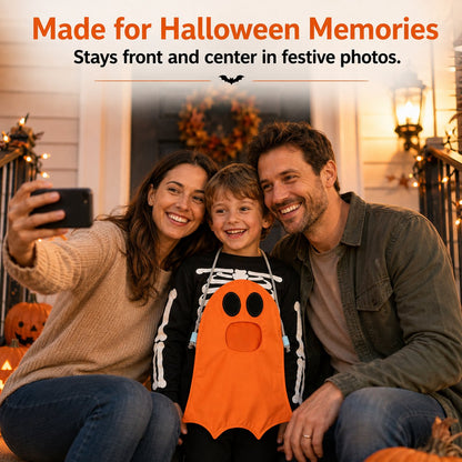 ⏳ Last Day 49% OFF – 👻 Hands-Free “Feed the Ghost” Halloween Treat Bag for Kids | Wearable Front-Hanging Candy Bag with Large Mouth Opening & Roomy Trick-or-Treat Storage 🎃🍬