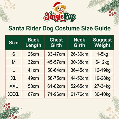 ⭐️🎅 SantaRider™ Christmas Dog Costume-Turn Your Dog Into Santa’s Funniest Christmas Ride! 🐶🎄