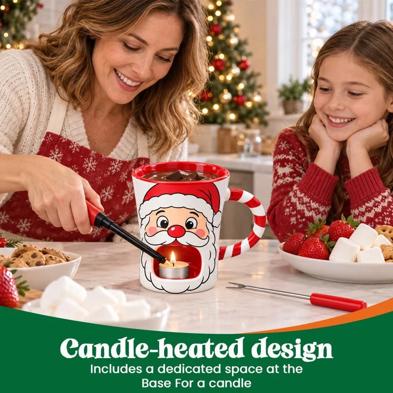 🎅 Christmas Chocolate Fondue Mug | Sweet Holiday Moments