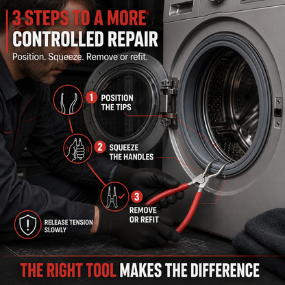🛠️ Washing Machine Door Seal Clamp Pliers – Effortless Spring Clamp Removal & Installation