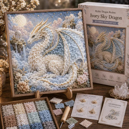 🎁🐉 Mythic Dragon Realms 3D Fabric Poke Art Kit