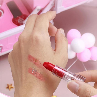 ⭐ 2026 Sale — Over 26,000 Sold!💖 Kids Washable Makeup Toy Set with Portable Pink Handbag 👛