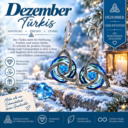 ✨ Celtic birthstone earrings – Timeless elegance with personal meaning
