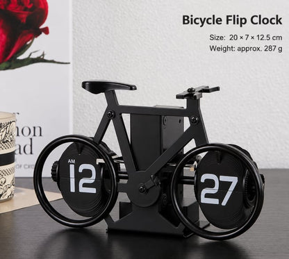 Creative Bicycle Automatic Page Turning Clock