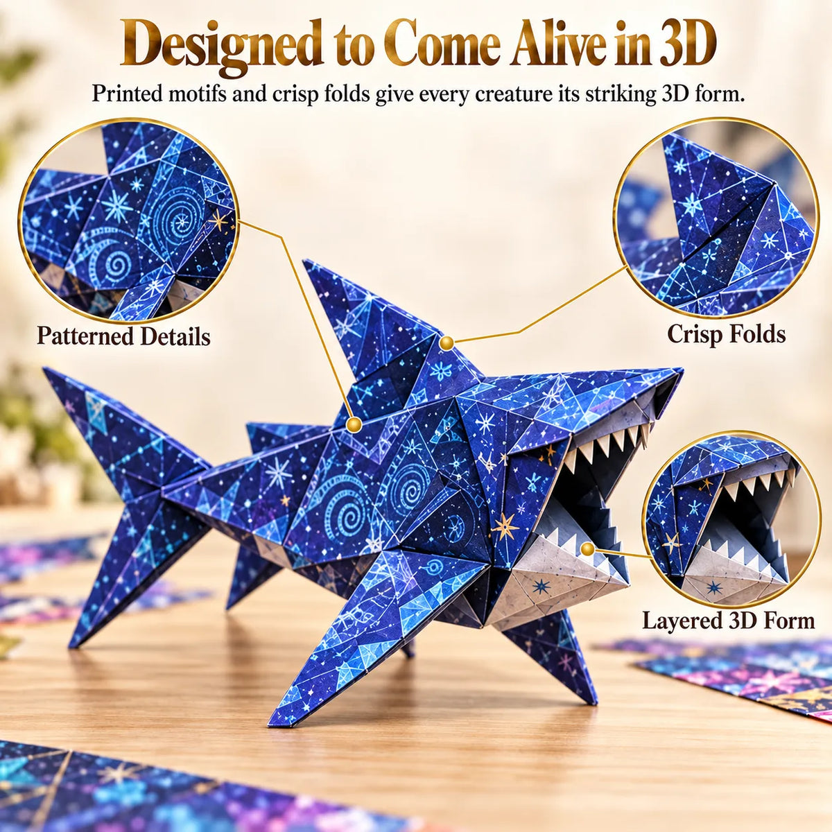 ⏳ Last Day 49% OFF – 🐉 Fantasy Paper Folding Craft Kit | 4 Magical Worlds with 50 Patterned Papers & Step-by-Step Guide ✨