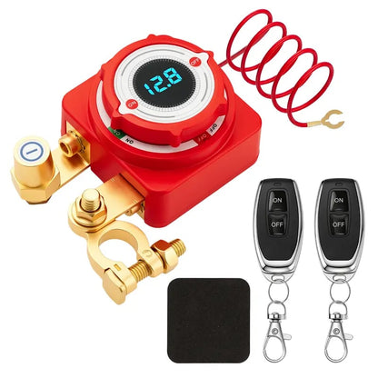 🔥HOT SALE 49% OFF🚗12V/24V Remote Battery Disconnect Switch – 240A Heavy-Duty Kill Switch with LED Voltage Display for Car, Truck & RV✨