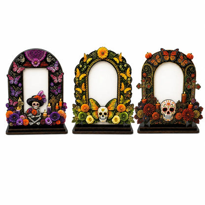 Día de Muertos Memorial Photo Frames – 6 Wooden Designs