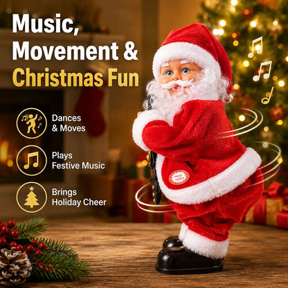 ⏳ Last Day 49% OFF – 🎅 Dancing Santa Claus Musical Christmas Toy Collection | Animated Dancing Motion, Festive Music & 3 Fun Santa Designs for Holiday Displays 🎶✨