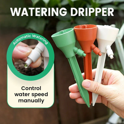 🪴 Adjustable Plant Watering Drippers | Reusable Bottle Spikes
