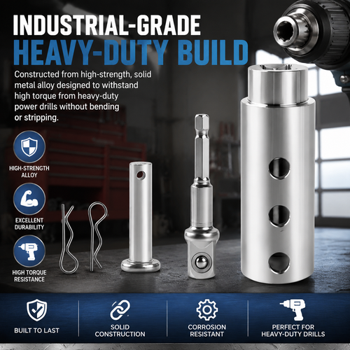 🛠️⚡ Trailer Jack Drill Bit Adapter - Compatible with 1-inch Drive Shaft