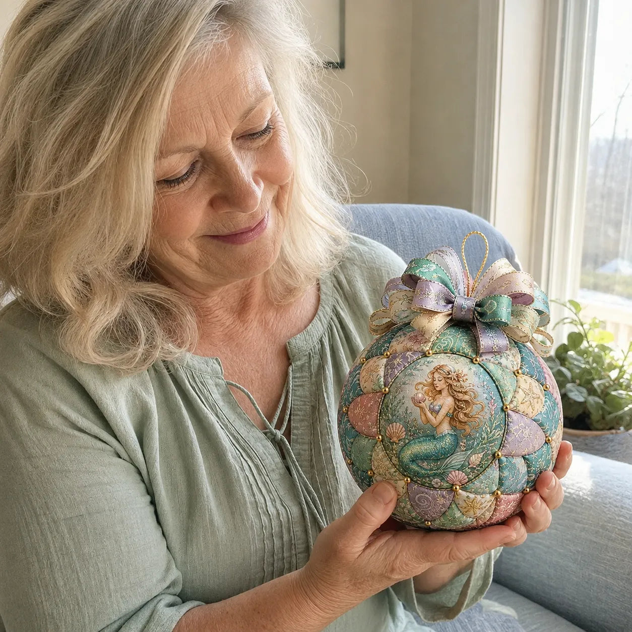 ⏳ Last Day 49% OFF – 🌊 Beginner-Friendly DIY Ocean Treasures Patchwork Ornament Kit Collection | Complete Kit with Coordinated Fabrics, Ornament Form, Coastal Accents & Step-by-Step Guide Included 💕