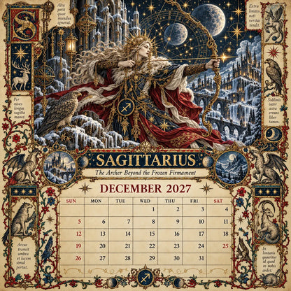 ⏳ Last Day 49% OFF – 🔮 2027 Zodiac Grimoire Desk Calendar | 12 Medieval-Inspired Zodiac Artworks for Astrology & Gothic Art Lovers ✨
