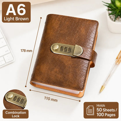 🔥 Last Day 50% OFF– Lockable A6 Savings Notebook with 3-Digit Combination Lock 💰