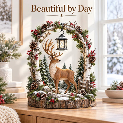 🦌 Christmas Special – Woodland Reindeer Light-Up Lantern