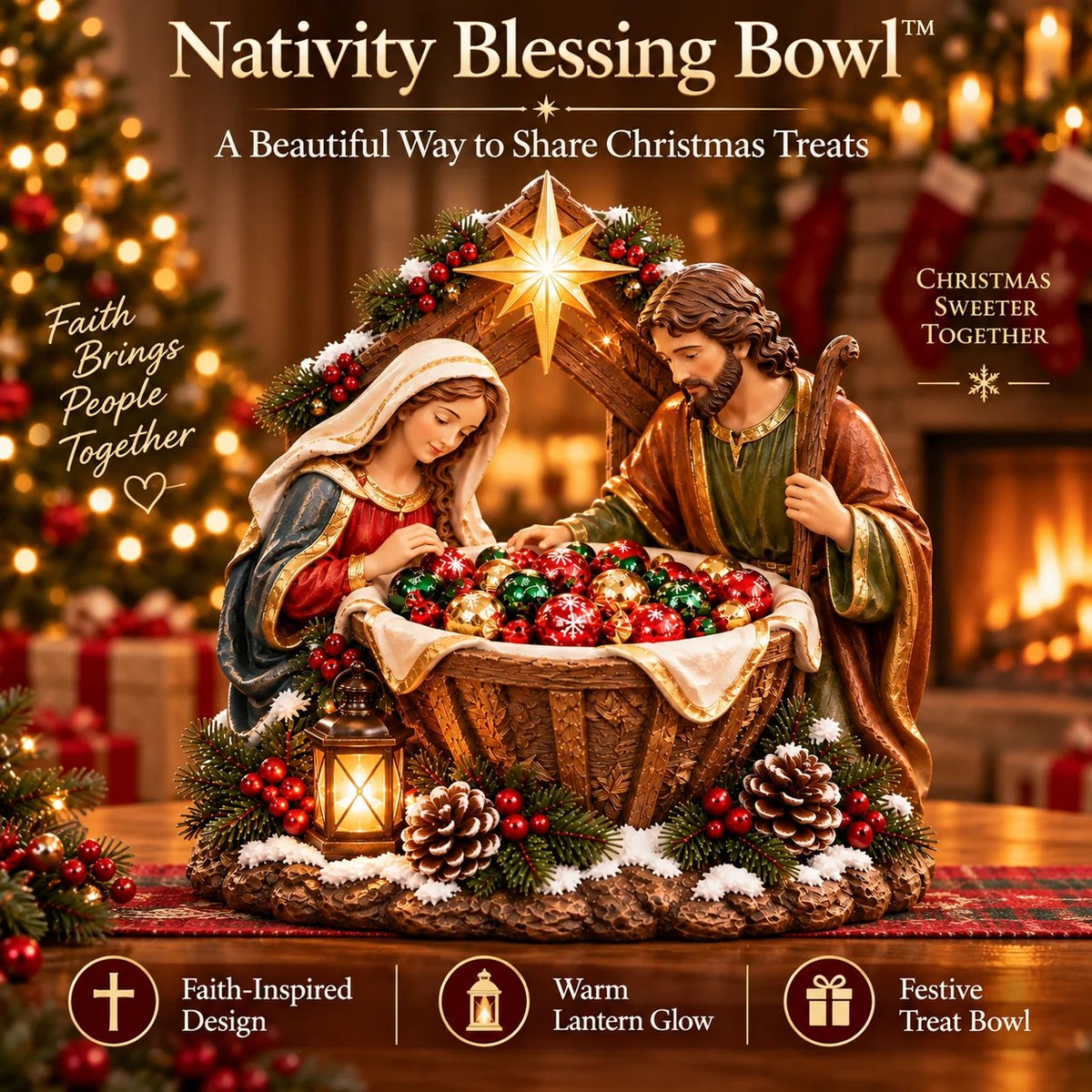 ✨Last Day 49% OFF✝️✨ Nativity Blessing Bowl