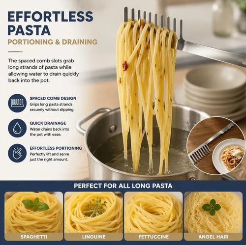 🔥🎁🍝Stainless Steel Pasta ServerItalian Kitchen Utensil