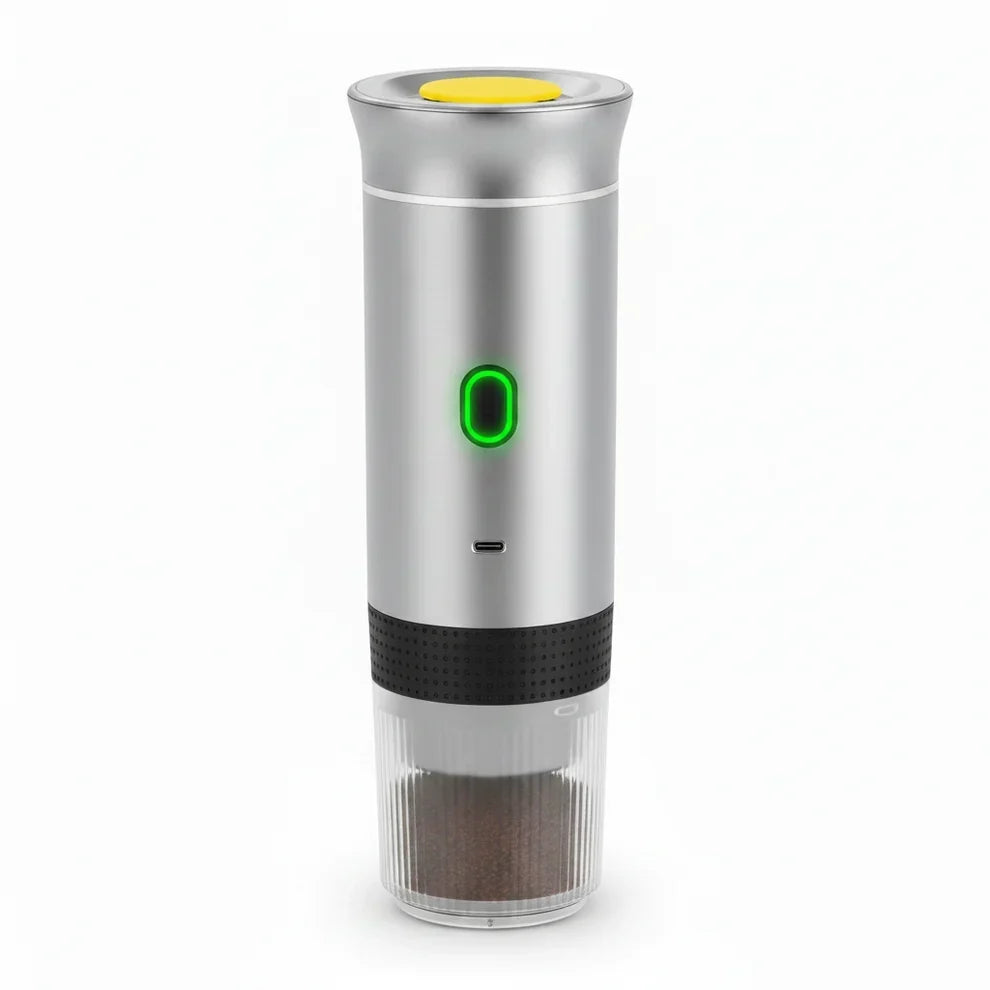 Portable Espresso Coffee Maker – 15-Bar Rechargeable Travel Coffee Machine