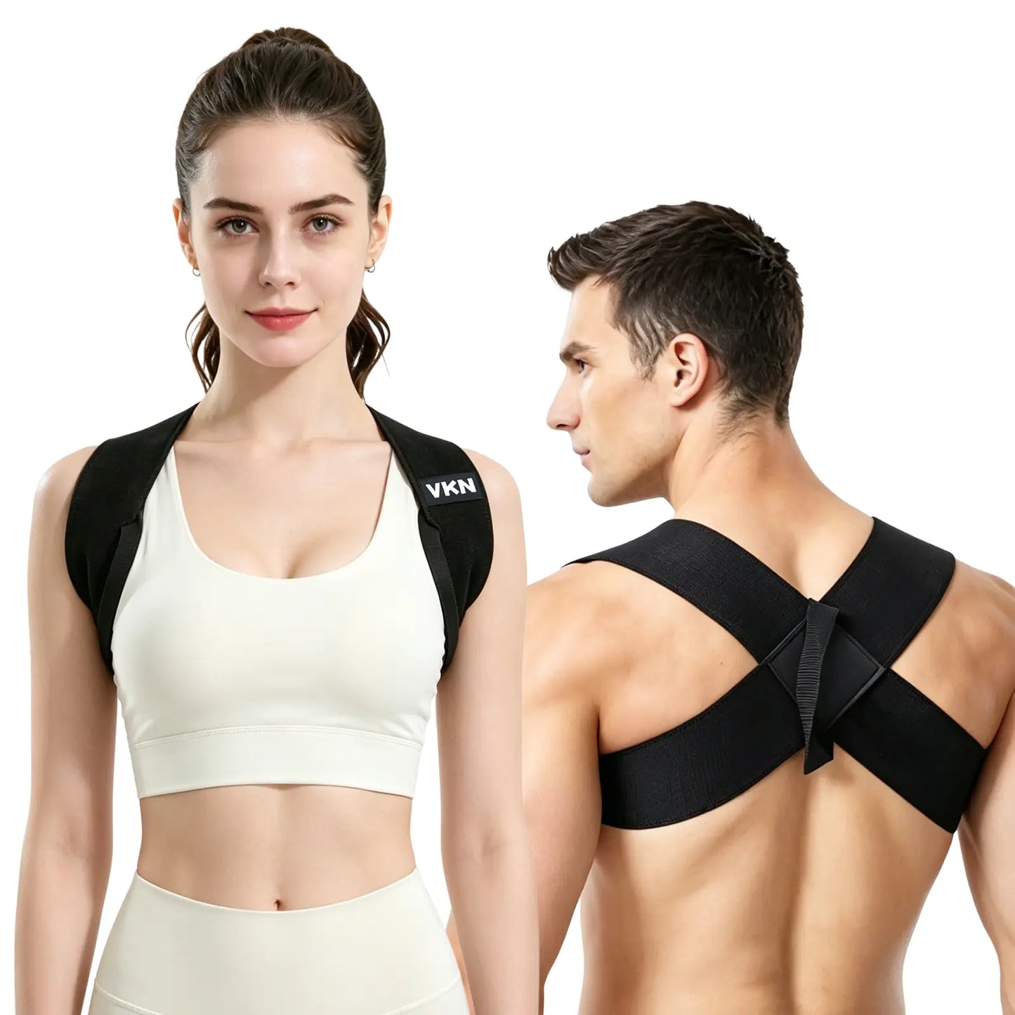 Adjustable Posture Corrector – Comfortable Back Support Brace for Men & Women (XS–XXL)