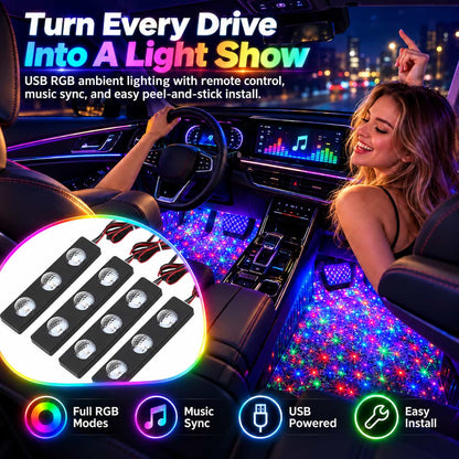 🚗Car Starry Ambient Lighting Kit