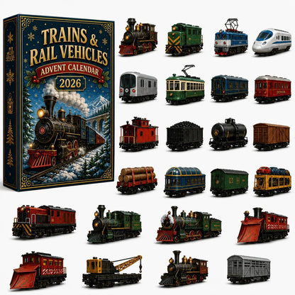 Trains & Rail Vehicles Advent Calendar 2026 – 24 Miniature Surprises