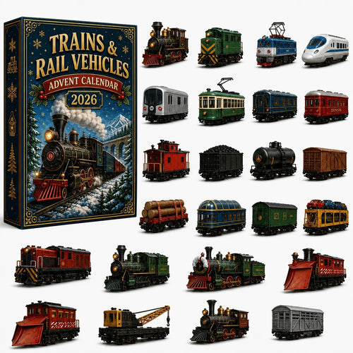 Trains & Rail Vehicles Advent Calendar 2026 – 24 Miniature Surprises