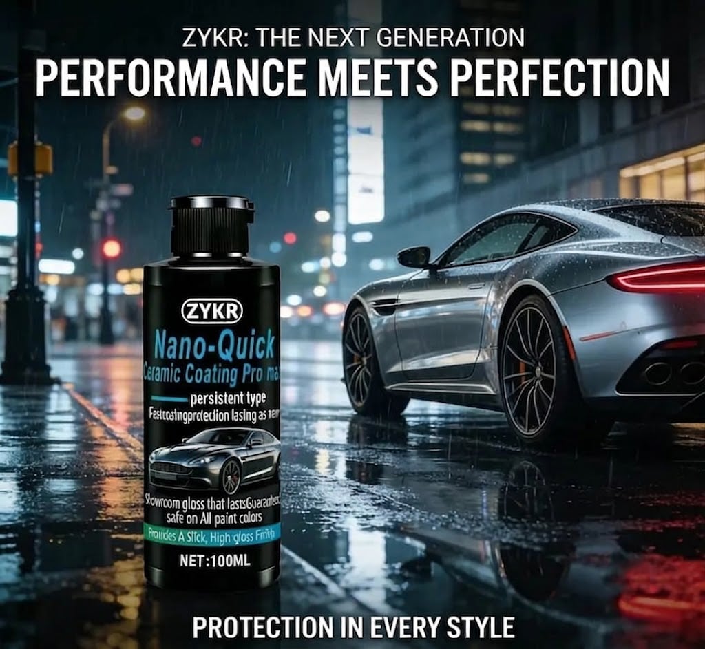 🚘 Nano Ceramic Car Paint Coating – Quick Gloss & Shine Care